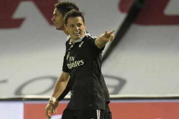 Javier Hernandez�s brace helps Real Madrid edge past Celta Vigo 4-2
