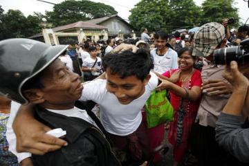 Myanmar frees 7,000 political prisoners