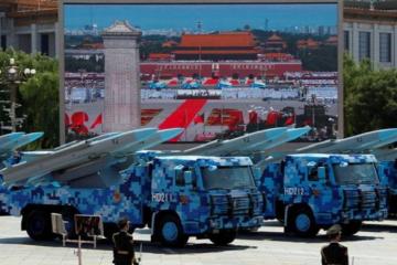 China flaunts military might