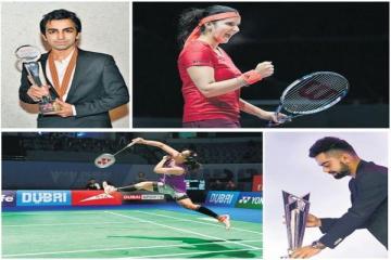 Saina and Sania scale peaks, Advani dominates, Captain Kohli emerges