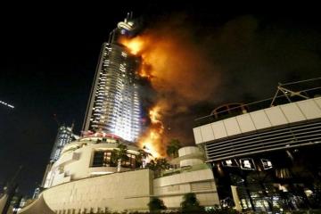 Dubai's New Year's fireworks kick off amid hotel blaze