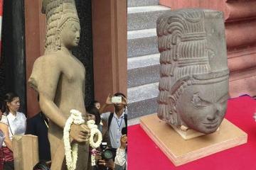 France returns head of Hindu statue taken 130 years ago