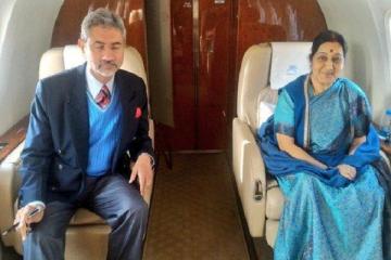 Sushma Swaraj leaves for two-day visit to Sri Lanka